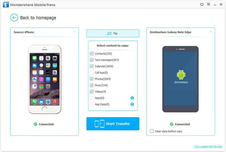 Wondershare MobileTrans 8.3 Crack + Linance Key ฟรี
